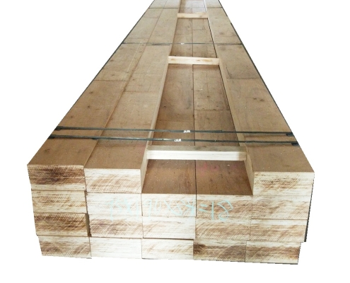 Poplar wood square lvl lvb laminated veneer lumber with a length of 4 meters, 6 meters and 8 meters, and the whole core is fumigation-free.