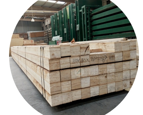 Poplar wood square lvl lvb laminated veneer lumber with a length of 4 meters, 6 meters and 8 meters, and the whole core is fumigation-free.